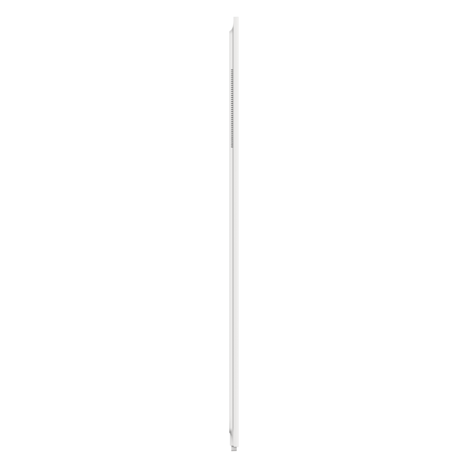 A vertical white stripe on a black background. The stripe is centered and fills the image vertically.