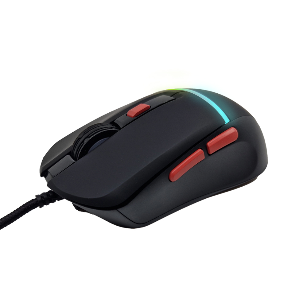 DEXIM Rainbow Led Işıklı 6400 DPI Kablolu Gaming Kablolu Oyuncu