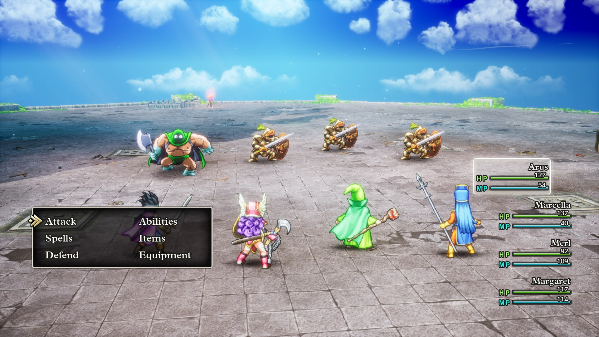 Capture d'écran d'un jeu avec des personnages.
