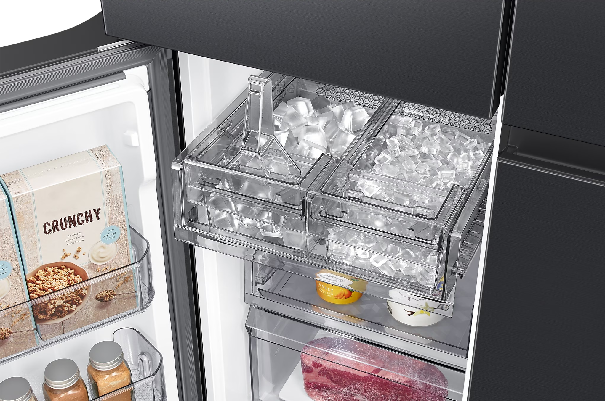 Lodówka Multidoor SAMSUNG RF65DG960ESGEO 183cm Grafitowa stal z połyskiem AI Beverage Center Triple Cooling