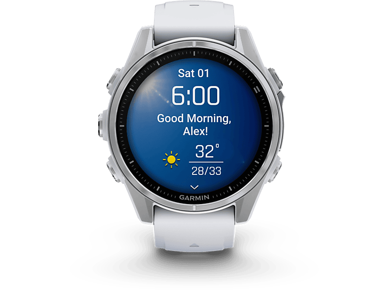 Garmin Smartwatch Fenix 8 43mm Amoled Whitestone Zilver (010-02903-00)