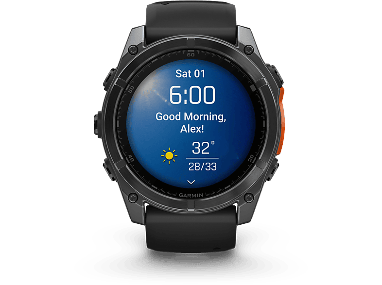 Garmin Smartwatch Fenix 8 51mm Amoled Slate Gray Steel Zwart (010-02905-00)