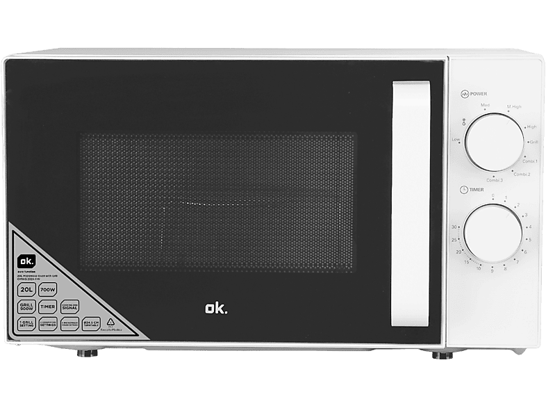 OK. OMWG 2024-1 W, Mikrowelle (700 Watt, Grillfunktion)