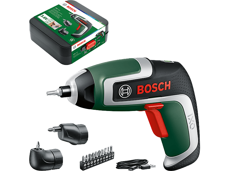 BOSCH IXO 7 akkus csavarozó excenter- és sarokadapterrel (06039E0021)