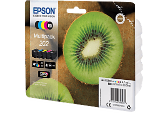 EPSON 202 Kiwi Multipack eredeti tintapatron csomag  1x6,9 ml + 4x4,1 ml (C13T02E74010)