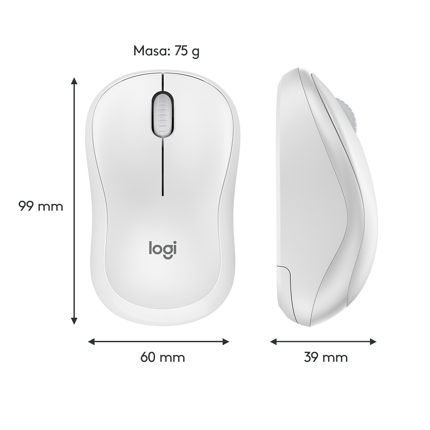 Mysz bezprzewodowa LOGITECH M220 Biały 910-006128