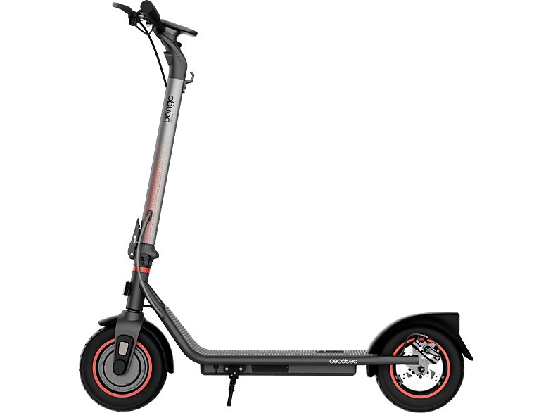 Patinete eléctrico - Cecotec Bongo D40 XL Connected, 700 W, 350 W nominal, Autonomía 40 km, Inclinación 15%, Ruedas 10", Bluetooth, Grey
