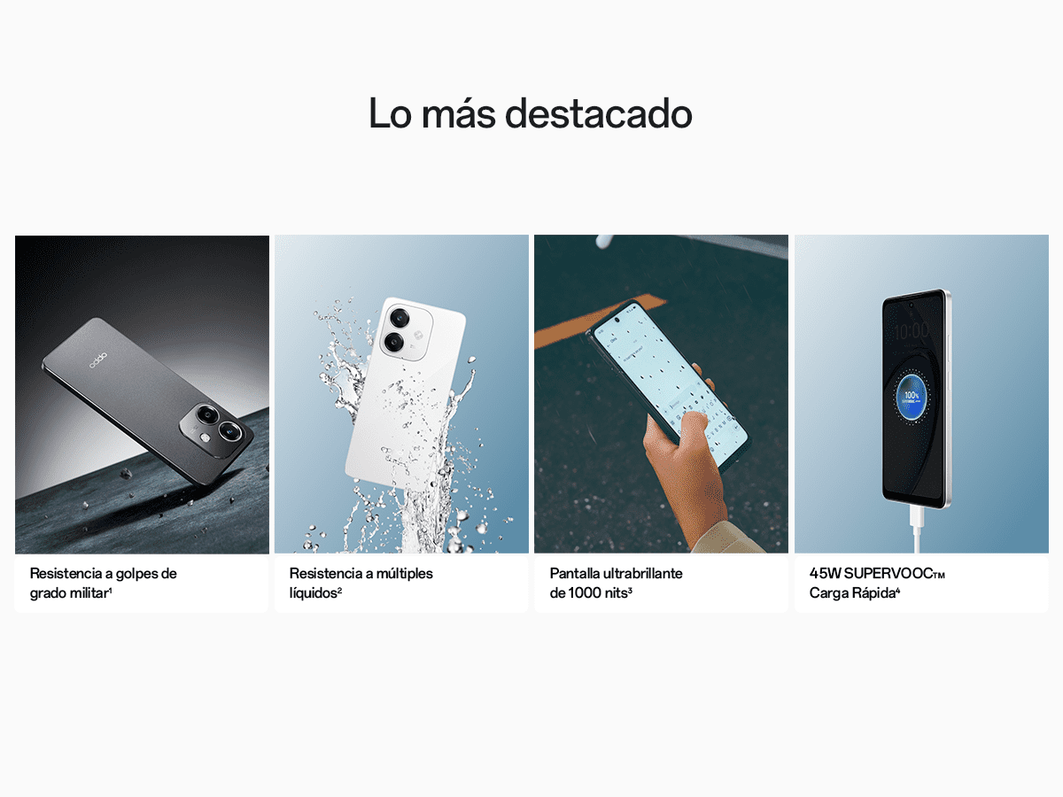 Cuatro imágenes de teléfonos inteligentes. Los teléfonos inteligentes se muestran en diferentes situaciones.