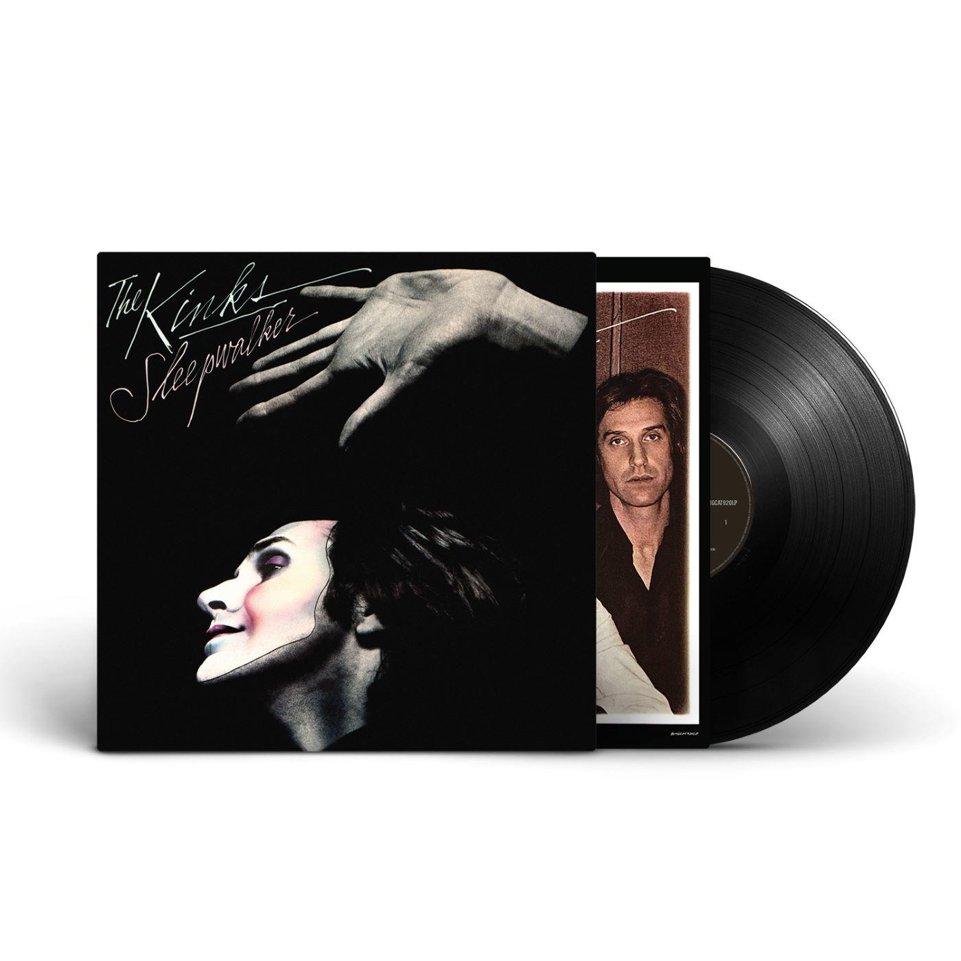 Albumcover von The Kinks, mit einem Mann mit bemaltem Gesicht und einer schwarzen Schallplatte.