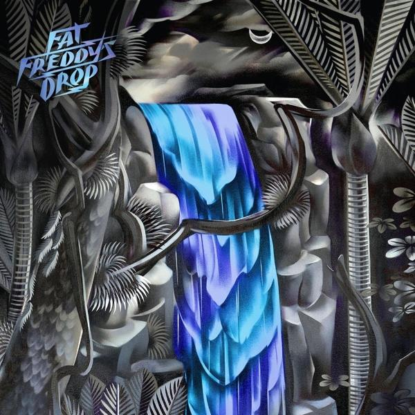 Albumcover mit einem blauen Wasserfall. Der Bandname lautet Fat Freddy's Drop.