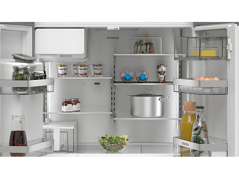 Siemens KF96IapeA iQ500 Side by Side, Kühl- und Gefrierkombination (574 l, E, 1830 mm hoch, No Frost (verminderte Eisbildung), Gebürsteter Stahl AntiFingerprint) — Foto 3 von 5