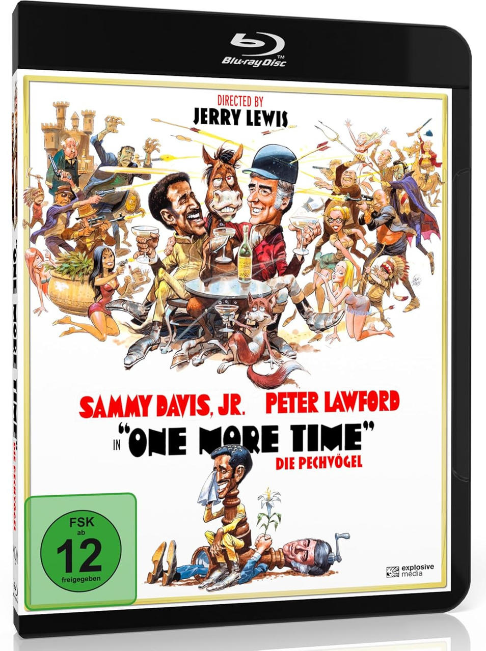 Blu-ray Disc Cover für den Film One More Time, mit Schauspielern darauf.