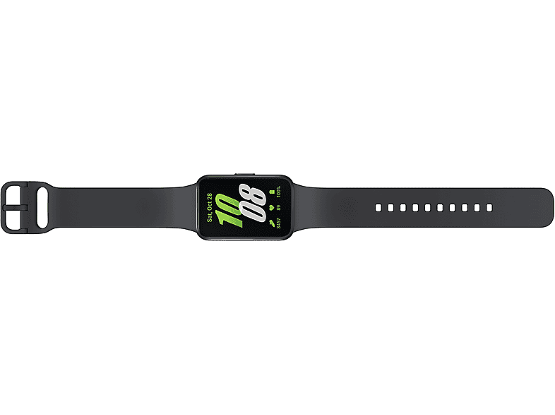 SAMSUNG Galaxy Fit3 Fitness Tracker Aluminium Fluorelastomer-Kautschuk, 130-185 mm, Dark Gray