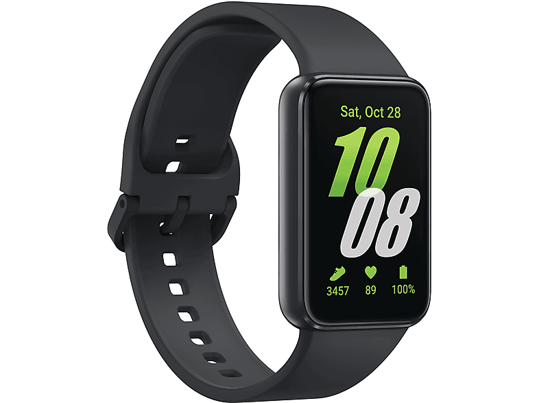 SAMSUNG Galaxy Fit3 Fitness Tracker Aluminium Fluorelastomer-Kautschuk, 130-185 mm, Dark Gray