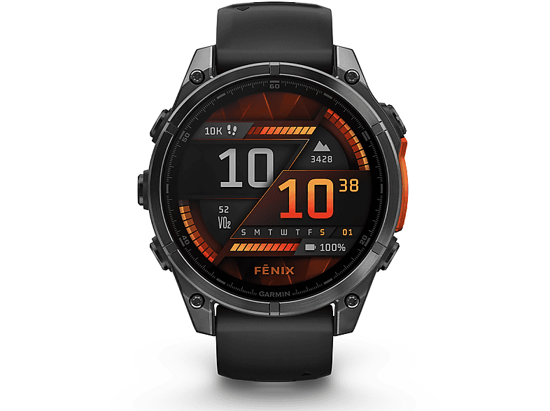 Smartwatch Garmin fenix 8 - 47mm Amoled, Grigio scuro/ nero
