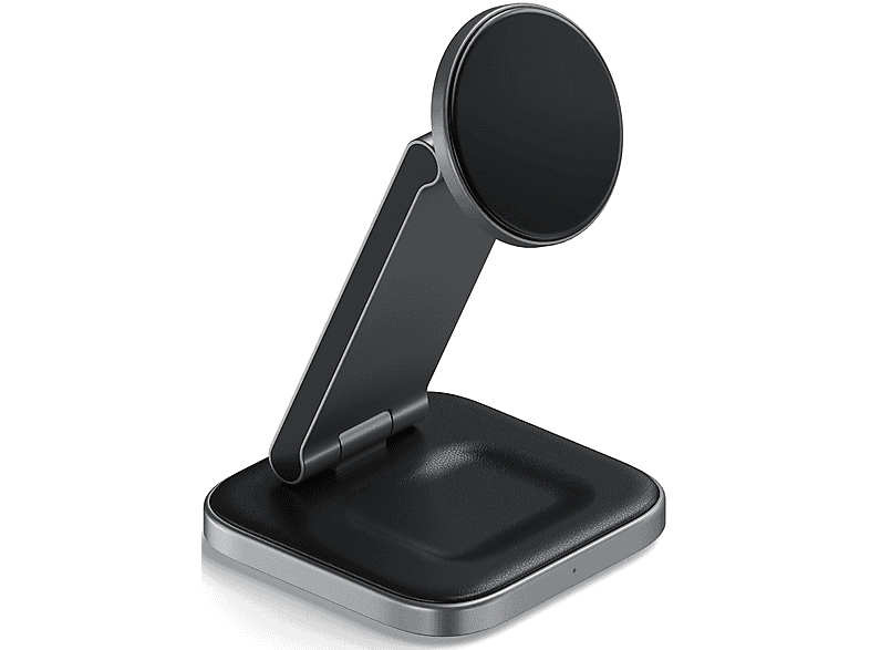 Satechi 3-in-1 QI2 Wireless Charging Stand, Schwarz/Grau; Wireless Charger — Foto 2 von 5