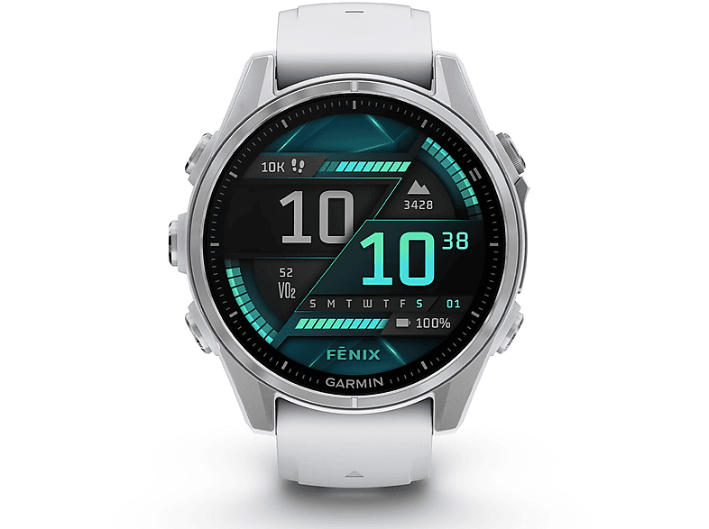 Smartwatch Garmin fenix 8 - 43mm Amoled, argento/bianco