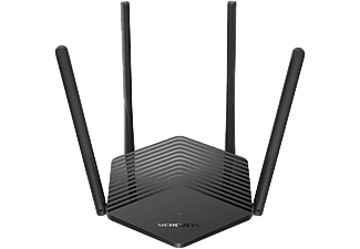 MERCUSYS AX1500 kétsávos Wi-Fi 6 router, 2x Gigabit LAN, fekete (MR1500X)