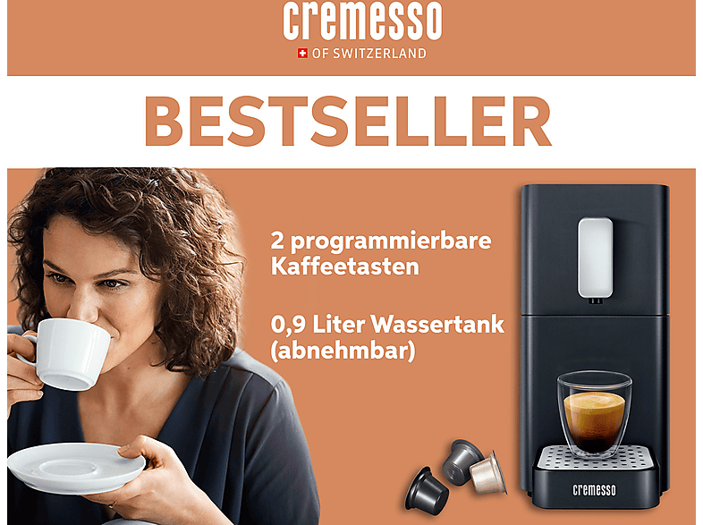 Cremesso 10183702 Easy Kapselmaschine Midnight Black — Foto 3 von 5
