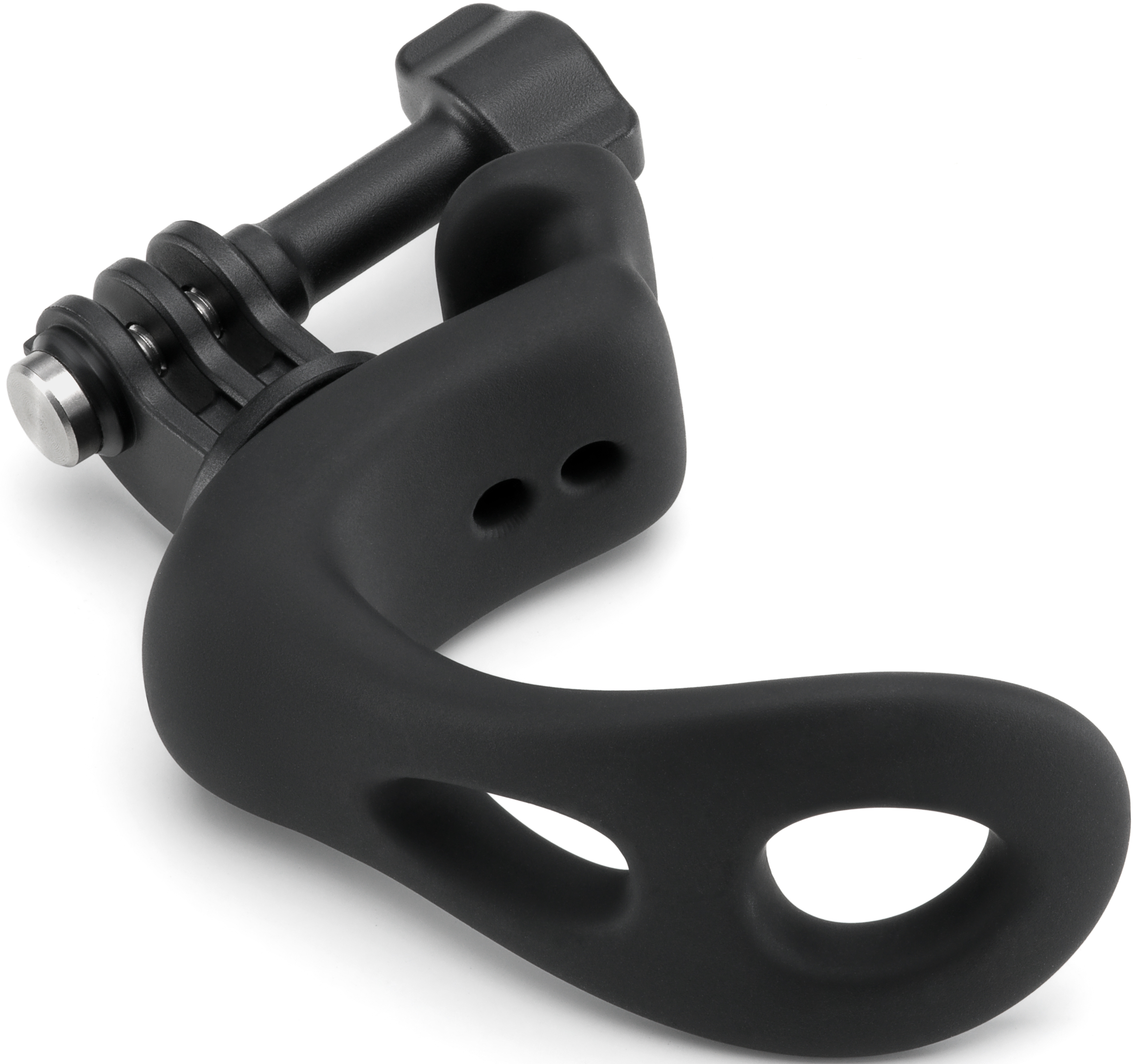 Schwarze Smartwatch mit großem Bildschirm mit Daten und schwarzem Armband.