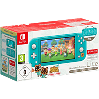 MediaMarkt NINTENDO Switch Lite Turquoise - Tommy Aloha Editie + 12 maanden Nintendo Switch Online 32 GB aanbieding