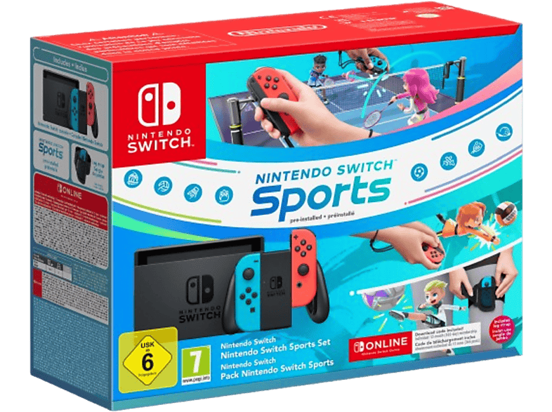 Nintendo Switch Rood En Blauw - Sports + 12 Maanden Nintendo Online