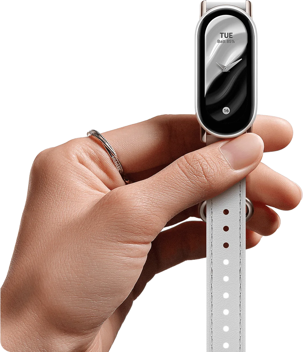 XIAOMI Leather Strap, Armband, Xiaomi, Ceramic White