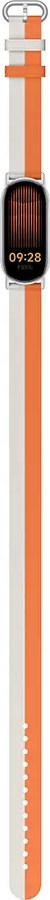 XIAOMI Dual-Tone Leather Strap, Armband, Xiaomi, Weiss/Orange