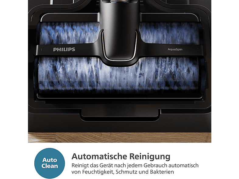 Philips XW9463/11 9000er Serie AquaTrio Kabelloser Nass- und Trockensauger, Schwarz — Foto 4 von 5