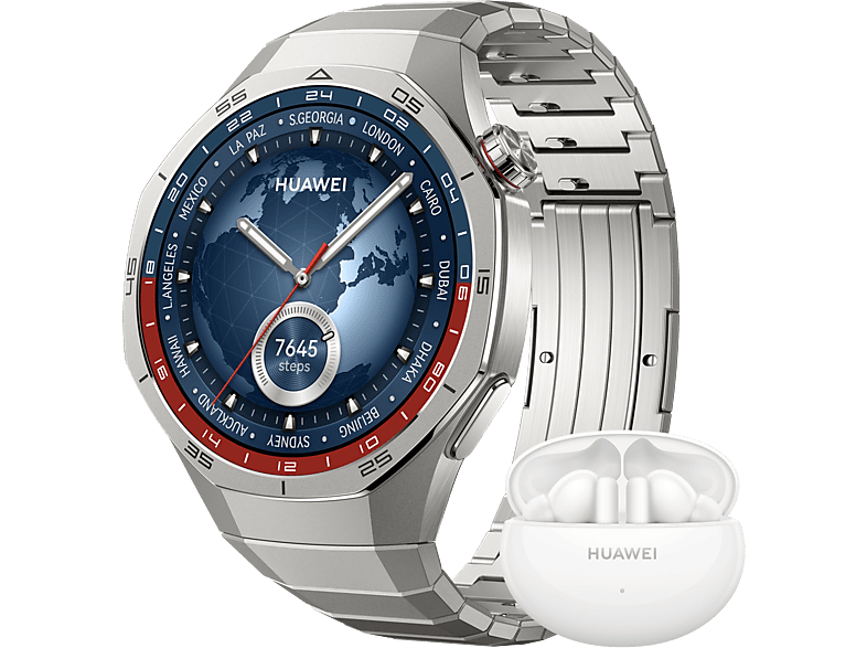 Huawei Combo Smartwatch Gt5 46mm Titanium + Freebuds 5i Blanc (hua20492)