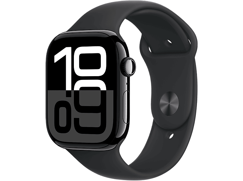 Apple Watch S10 GPs 46 Mm Aluminum Jet Black Kast Sport Band S/m (mwwr3qf/a)