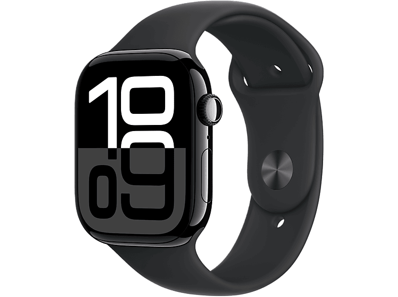 Apple Watch Series 10 GPS 46mm Aluminum Jet Black with Sport Band