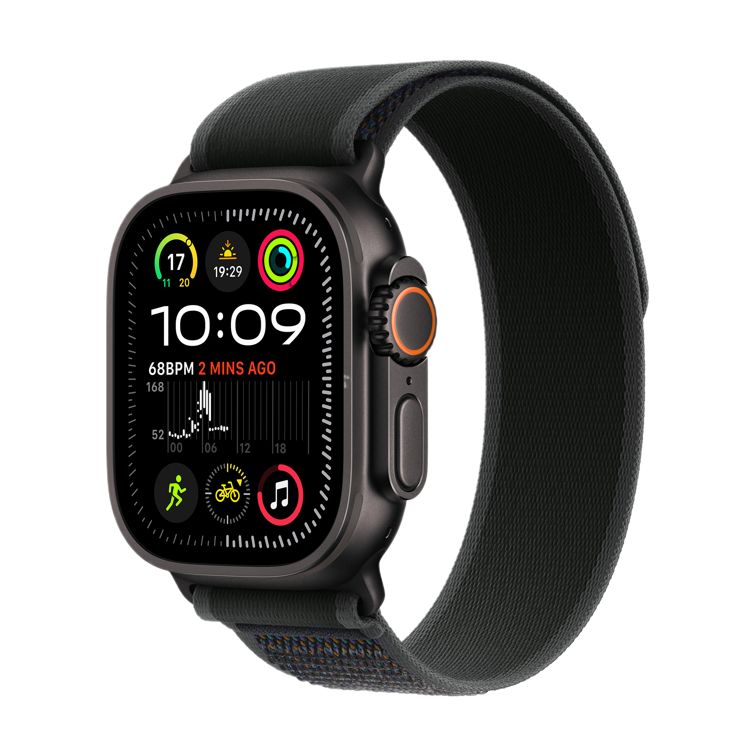 Apple Watch Ultra 2 GPs + Cellular 49mm Black Trail Loop S/m Smartwatch