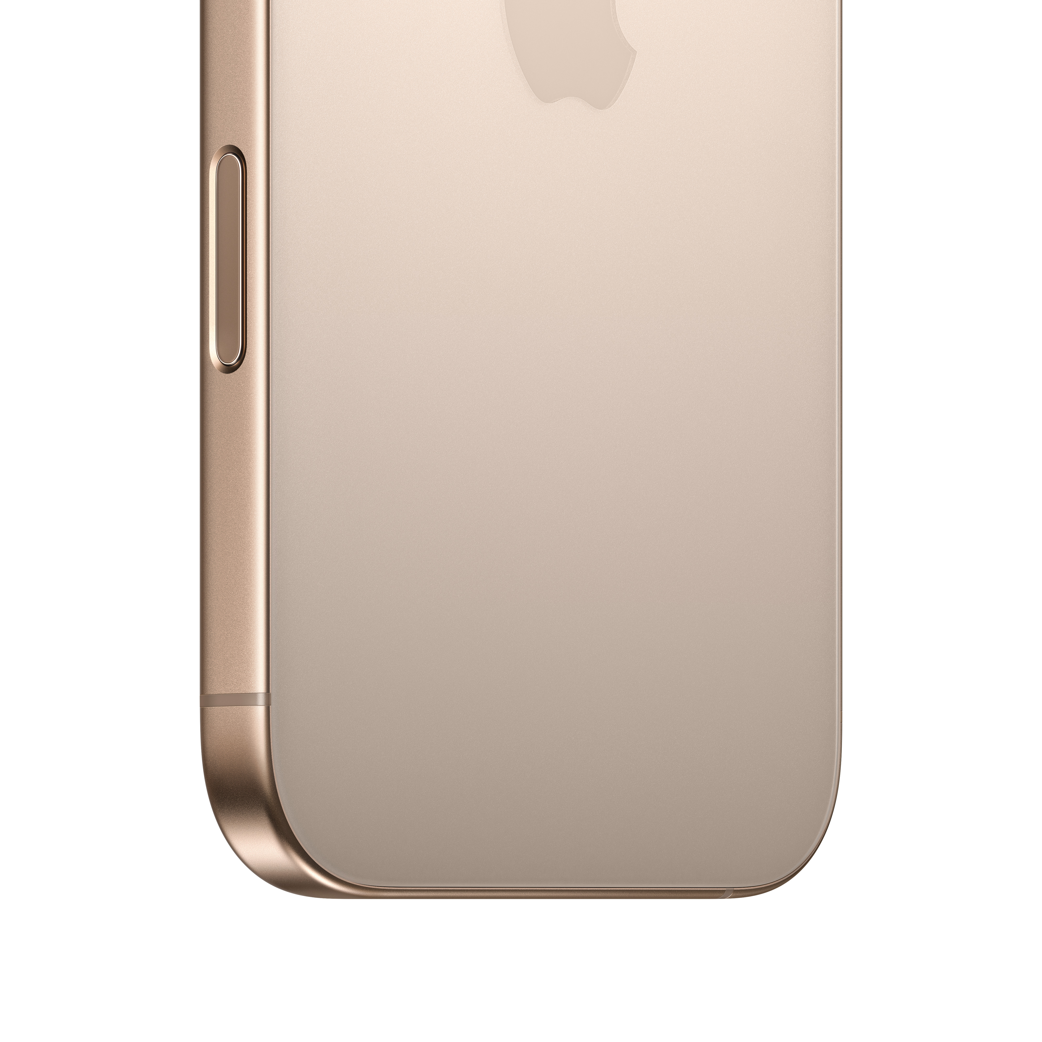 Zbliżenie boku złotego iPhone'a z przyciskiem głośności i profilem bocznym.