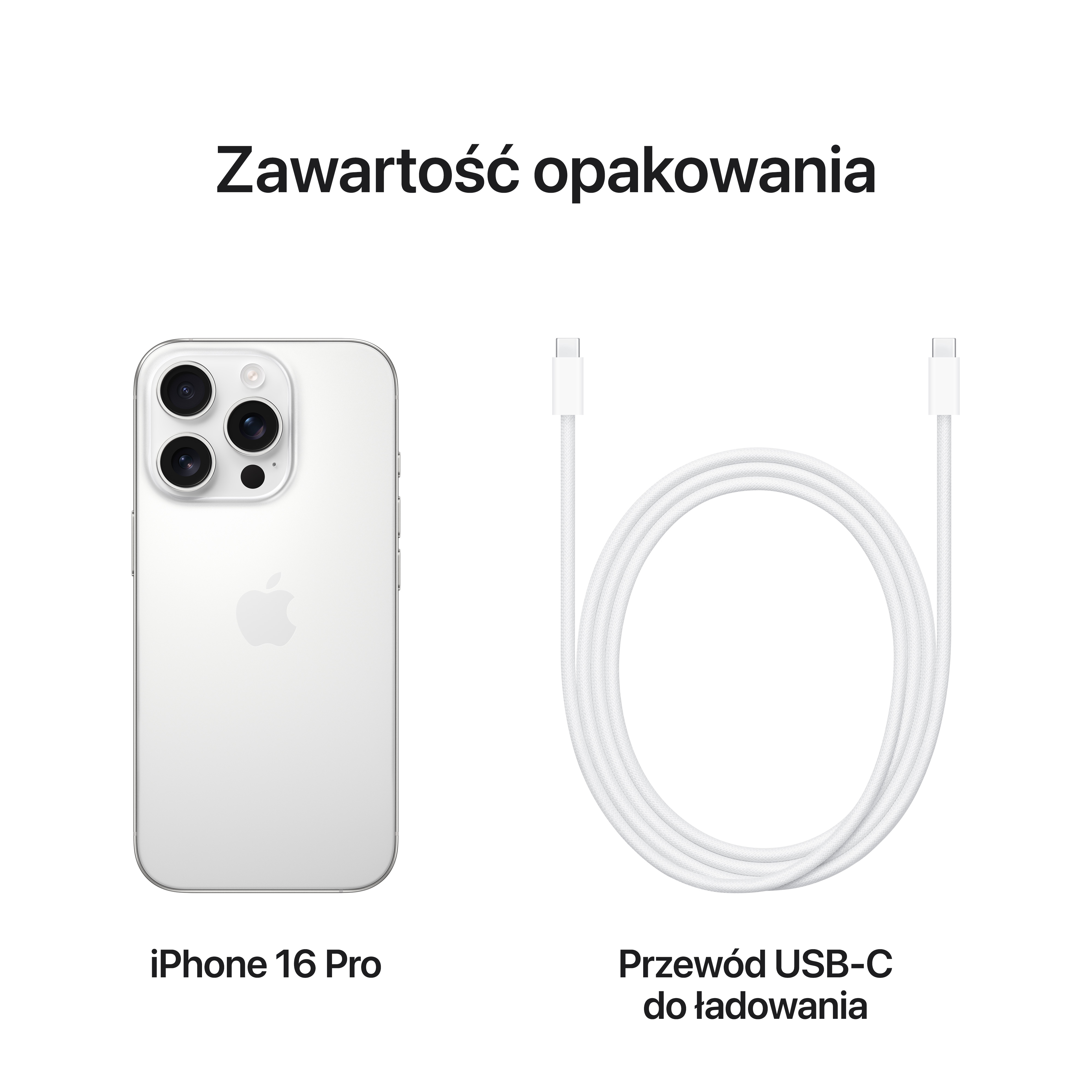 Smartfon APPLE iPhone 16 Pro 128 GB Tytan biały MYNE3HX/A | MediaMarkt