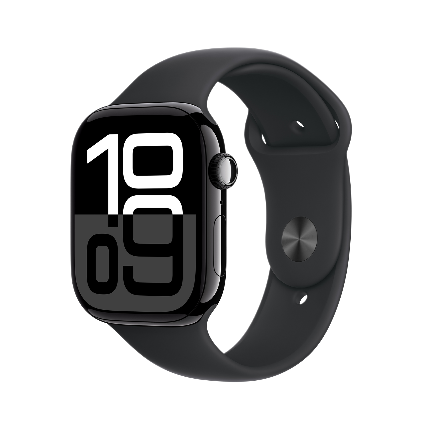 Apple Watch S10 GPs 42mm Rubber Band M/l Aluminium Smartwatch Jet Black