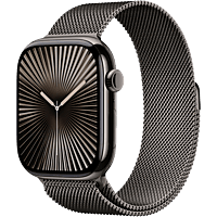 MediaMarkt APPLE Watch Series 10 GPS + Cellular 46mm Slate Milanese Loop M/L Smartwatch Slate aanbieding