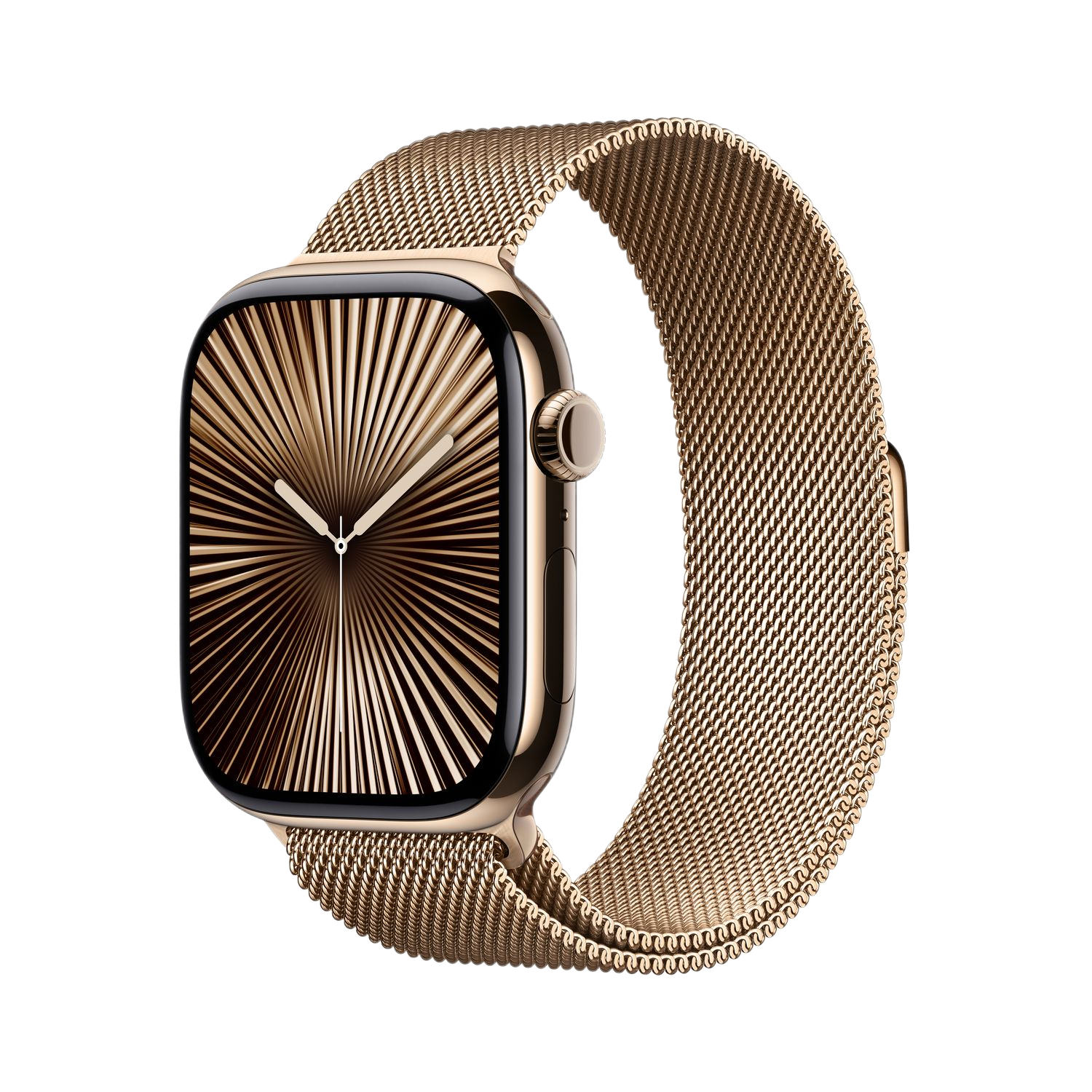 Apple Watch Series 10 GPs + Cellular 46mm Gold Milanese Loop S/m Smartwatch