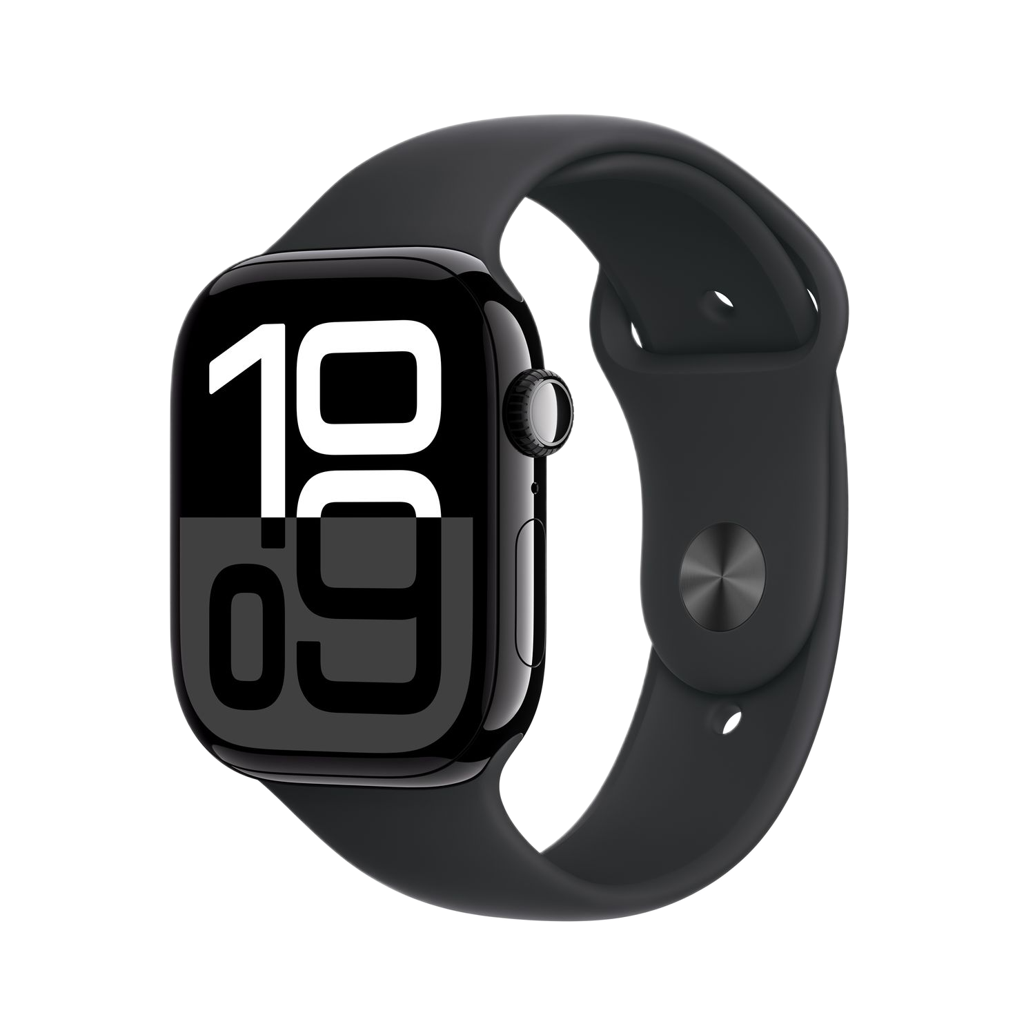 Apple Watch Series 10 GPs + Cellular 46mm Black Sport Band S/m Smartwatch Jet