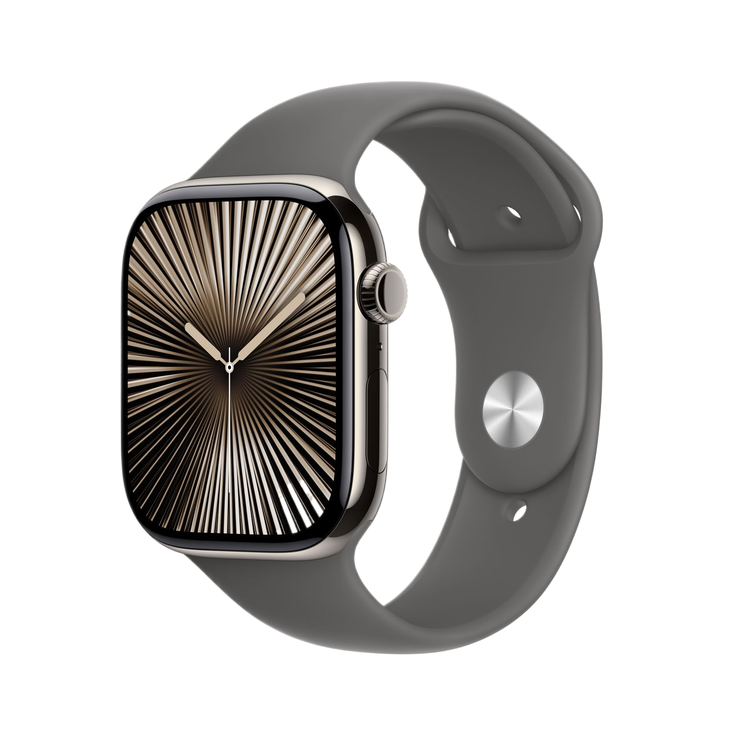 Apple Watch Series 10 GPs + Cellular 42mm Stone Grey Sport Band M/l Smartwatch Natural