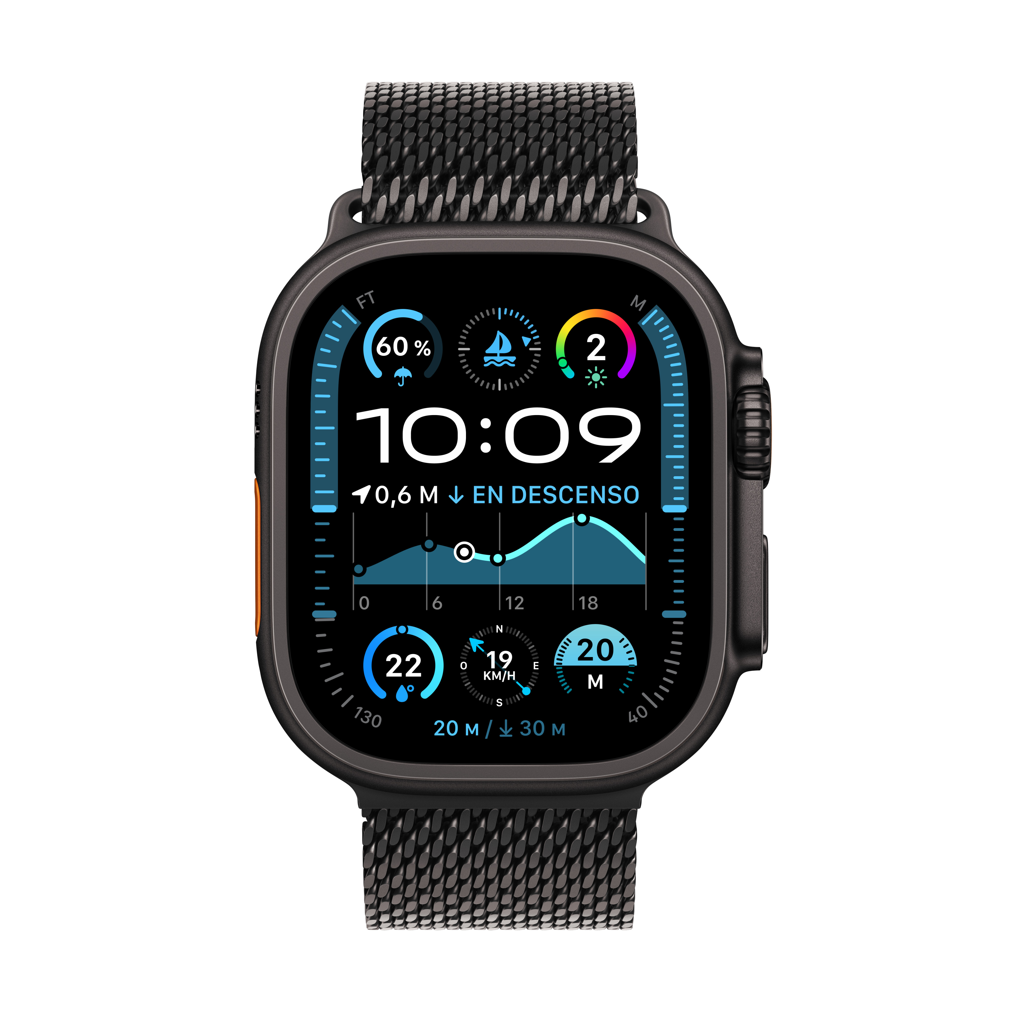 Apple Watch Ultra (2024), GPS Cellular, 49 mm, Caja de Titanio