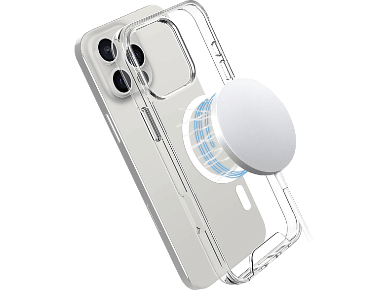 ISY ISC-1117 MagISY, Backcover, Apple, iPhone 16 Pro Max, Transparent Thermoplastisches Polyurethan, Polycarbonate