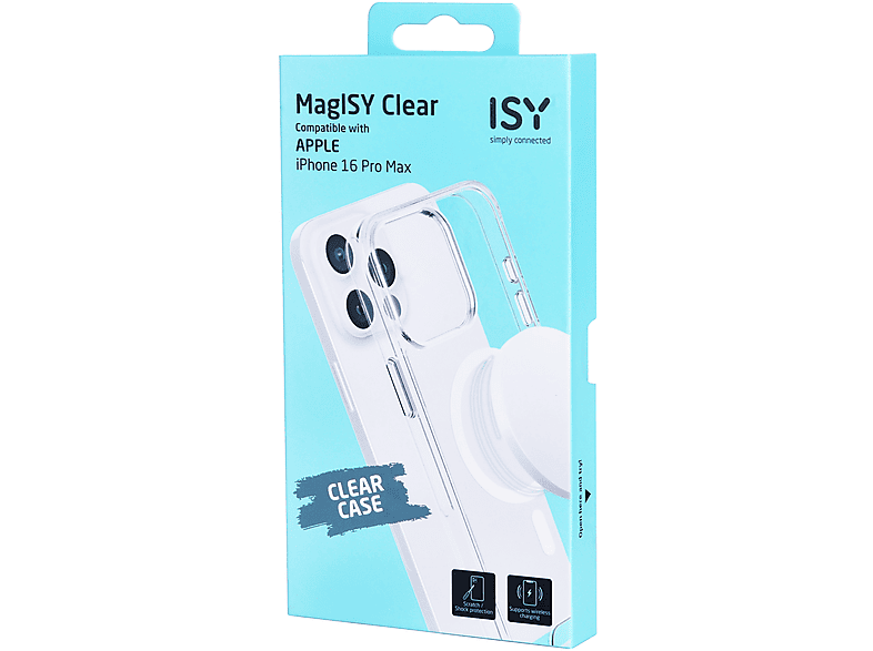 Thumbnail - ISY ISC-1117 MagISY, Backcover, Apple, iPhone 16 Pro Max, Transparent