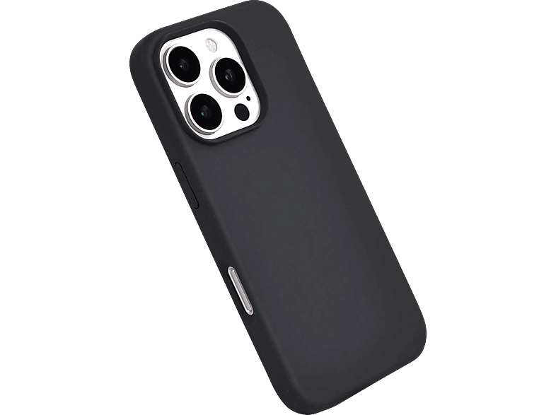 ISY ISC-2348 Silikon, Backcover, Apple, iPhone 16 Pro, Schwarz