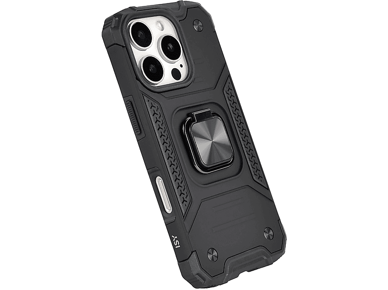 ISY ISC-6107 Rugged Case, Backcover, Apple, iPhone 16 Pro, Schwarz