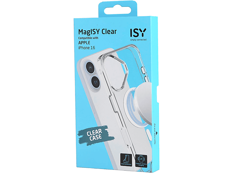 Thumbnail - ISY ISC-1115 MagISY, Backcover, Apple, iPhone 16, Transparent
