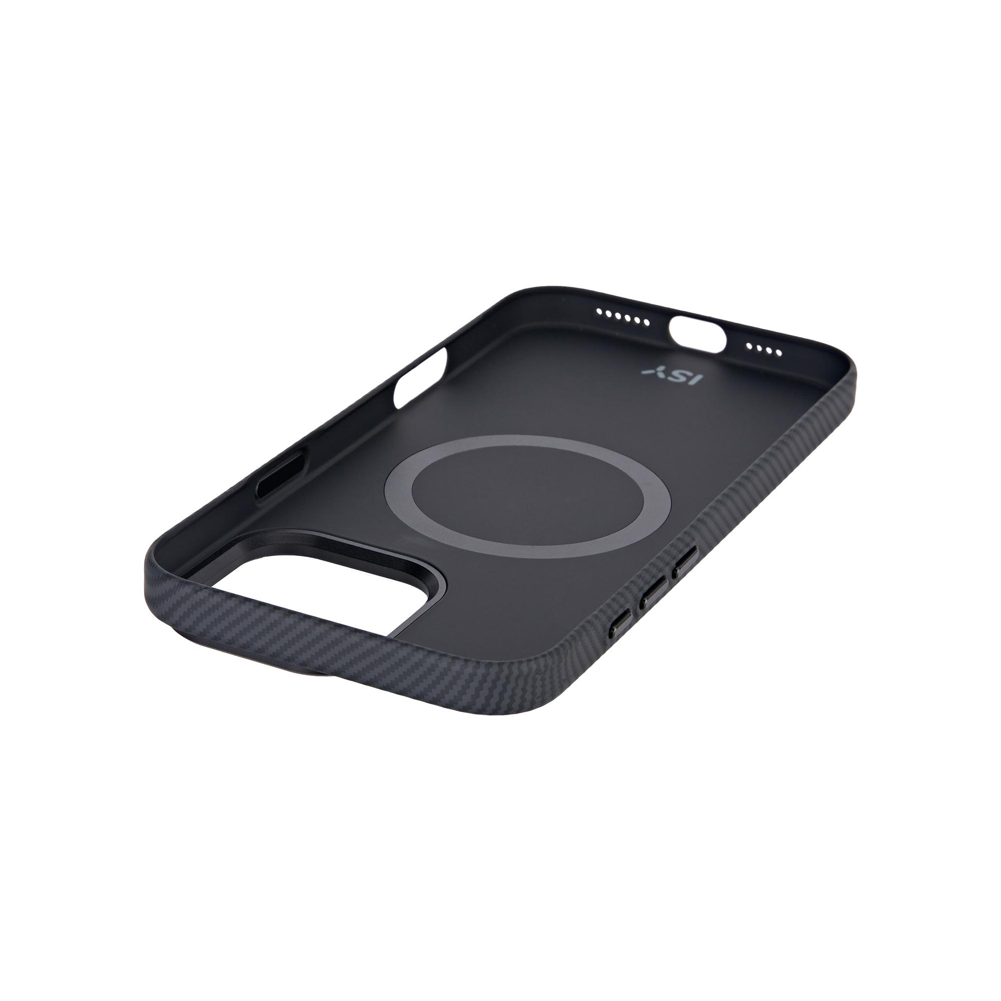 ISY ISC-3745 Carbon Magsafe, Backcover, Apple, iPhone 16 Pro Max, Black  Carbon | SATURN