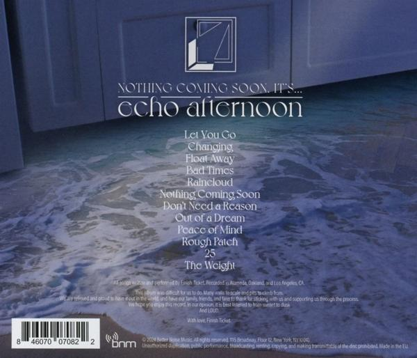 CD-Cover mit blauem Seelandschaftsmotiv und Text in englischer Sprache.