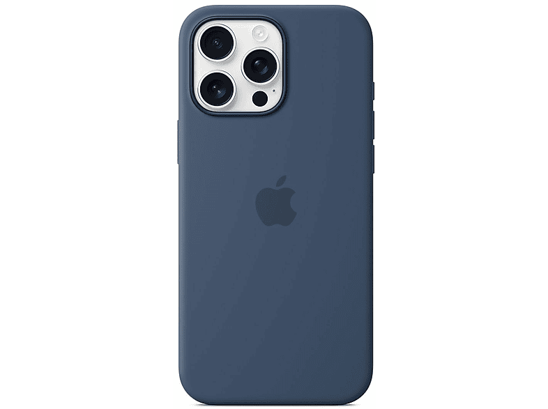 APPLE Silikon Case mit MagSafe, Backcover, Apple, iPhone 16 Pro Max, Denim