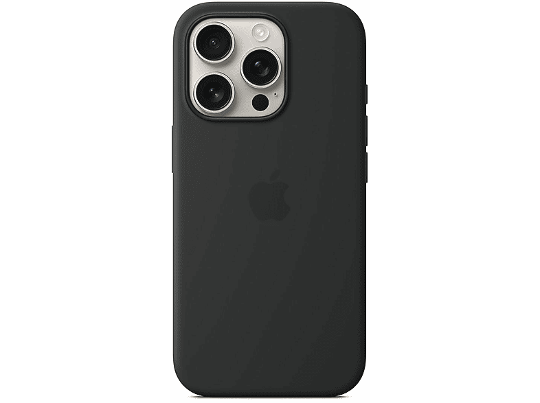 Apple Silikon Case mit MagSafe Backcover, für Apple iPhone 16 Pro, Schwarz; Handyhülle — Foto 2 von 2